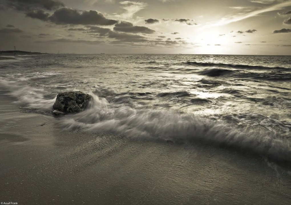 Poszter 29,7x21cm Tengerpart naplementekor, Assaf Frank