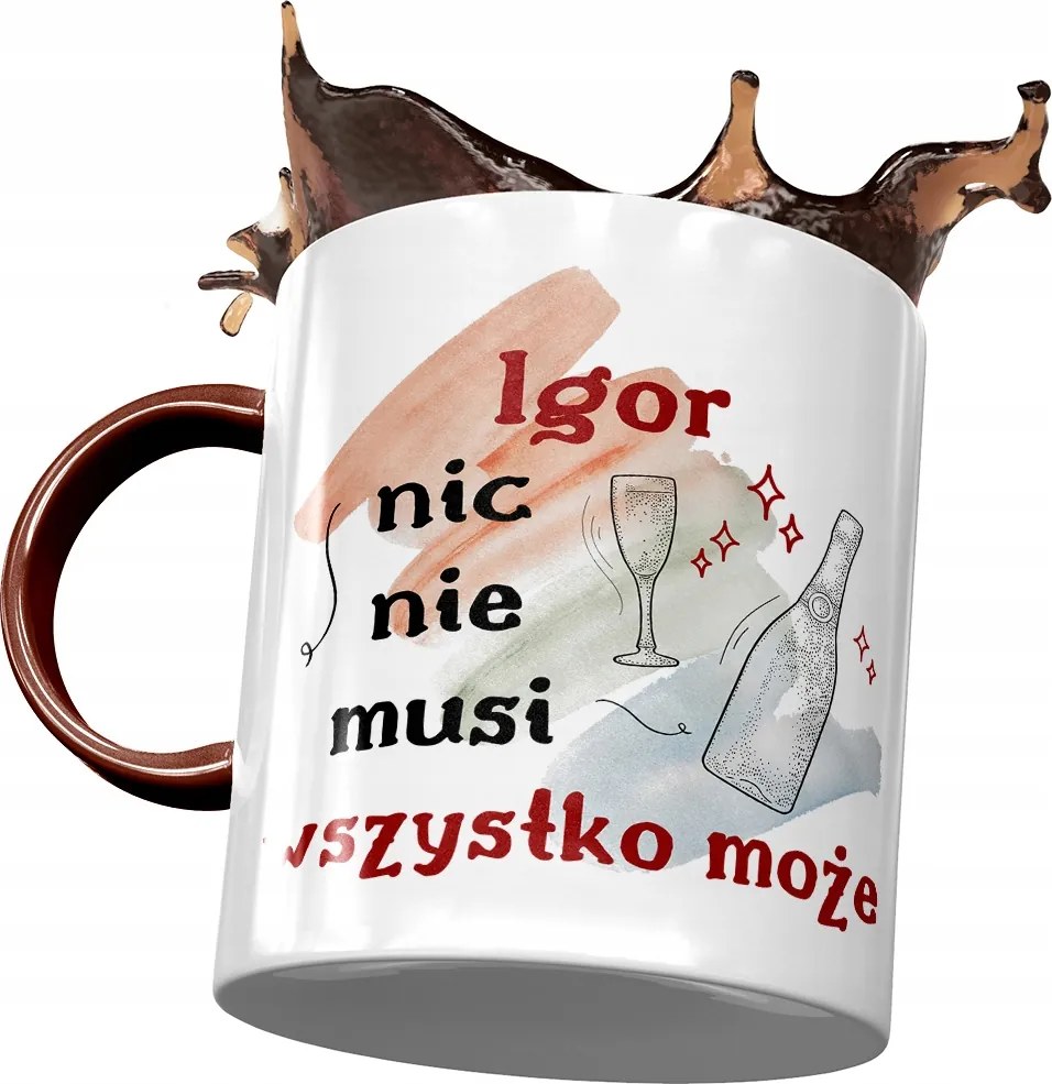 Bordó Bögre Igor Férj Kolléga Ajándék Nyomtatott Fotóval