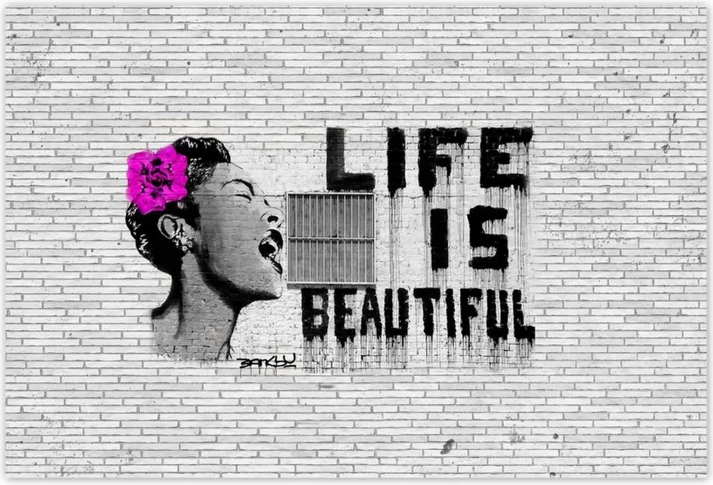 Poszterek 185x125 Banksy Life is beautiful