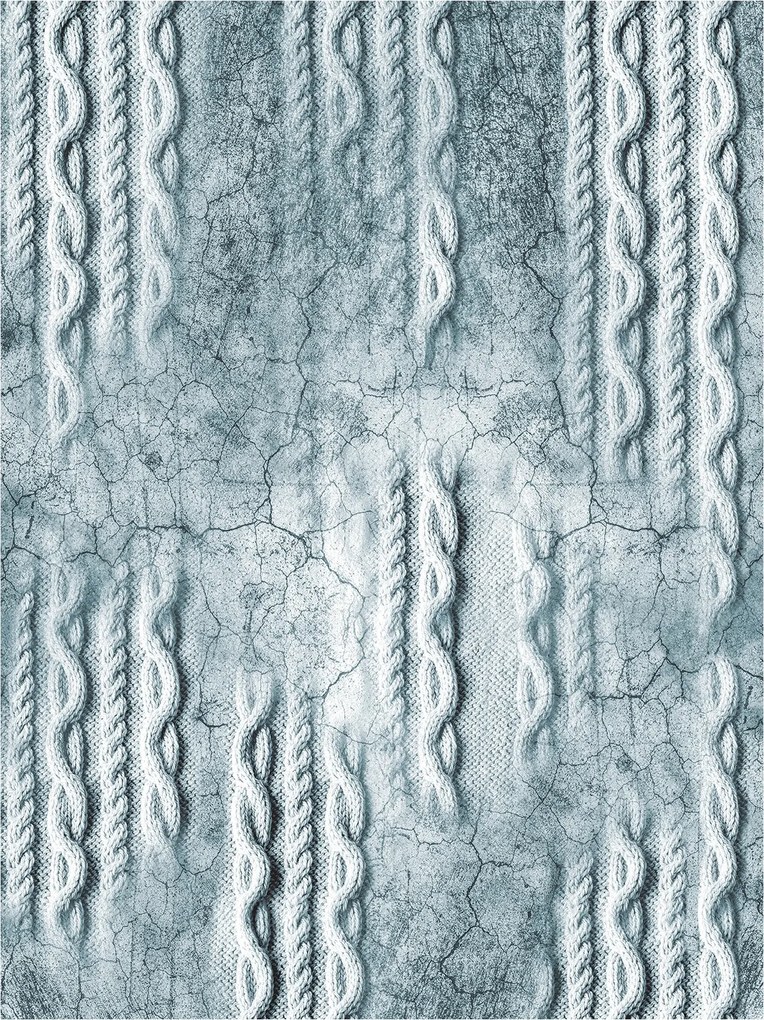 Fotótapéta Zsinórok szürke-kék vinil 184x254 szövés textúra +ragasztó