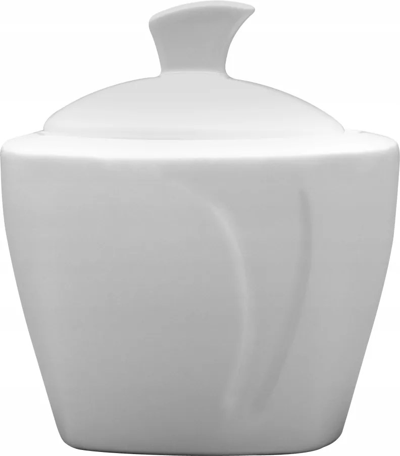 Lubiana Cukortartó Porcelán Fedéllel 200 ml Celebration Fehér
