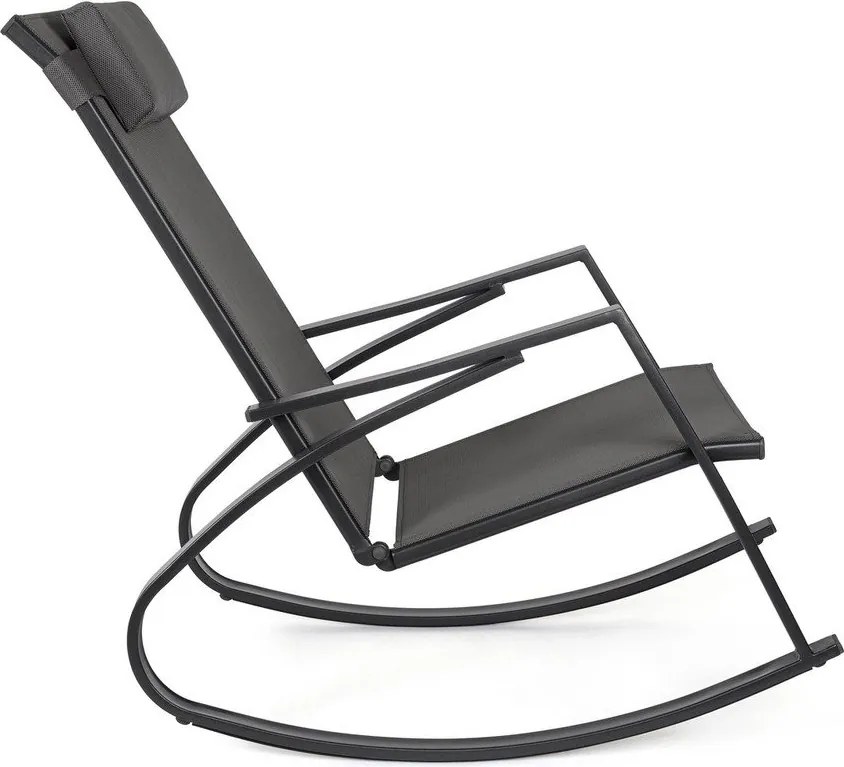 Antracitszürke fém kerti fotel Ercolano – Bizzotto