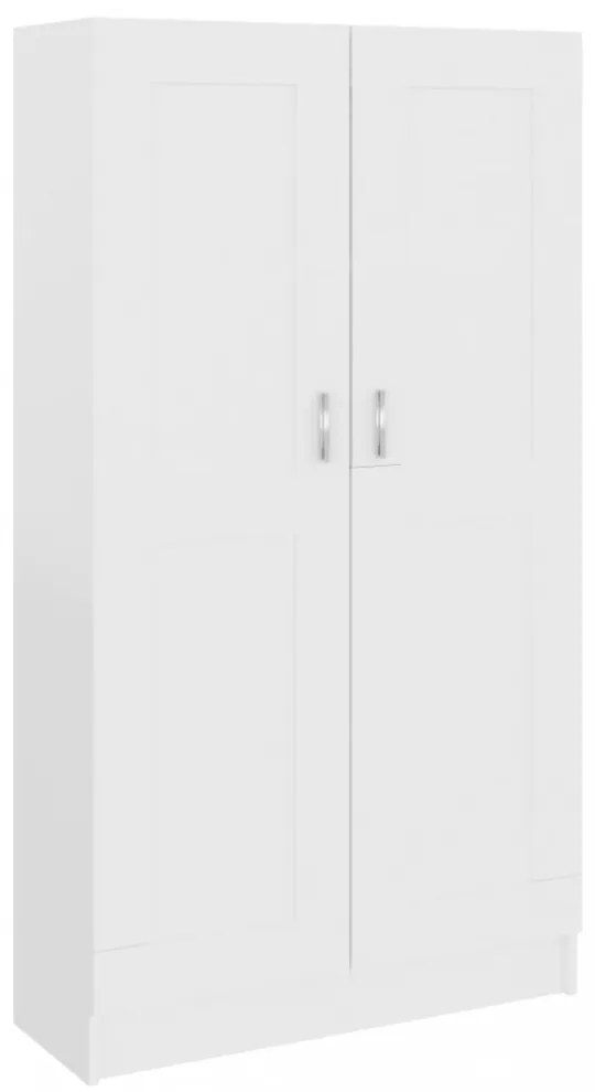 fehér szerelt fa könyvszekrény 82,5 x 30,5 x 150 cm