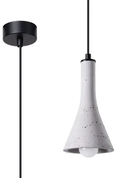 Sollux SL.1223 - Csillár zsinóron REA 1xE14/12W/230V beton