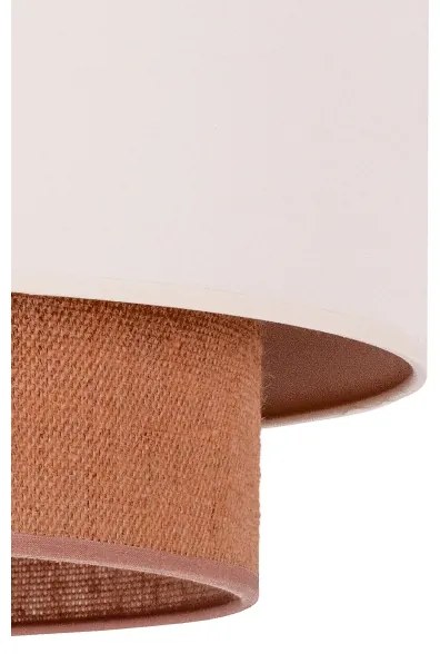 Duolla - Mennyezeti lámpa BOHO 1xE27/15W/230V á. 60 cm bézs/barna