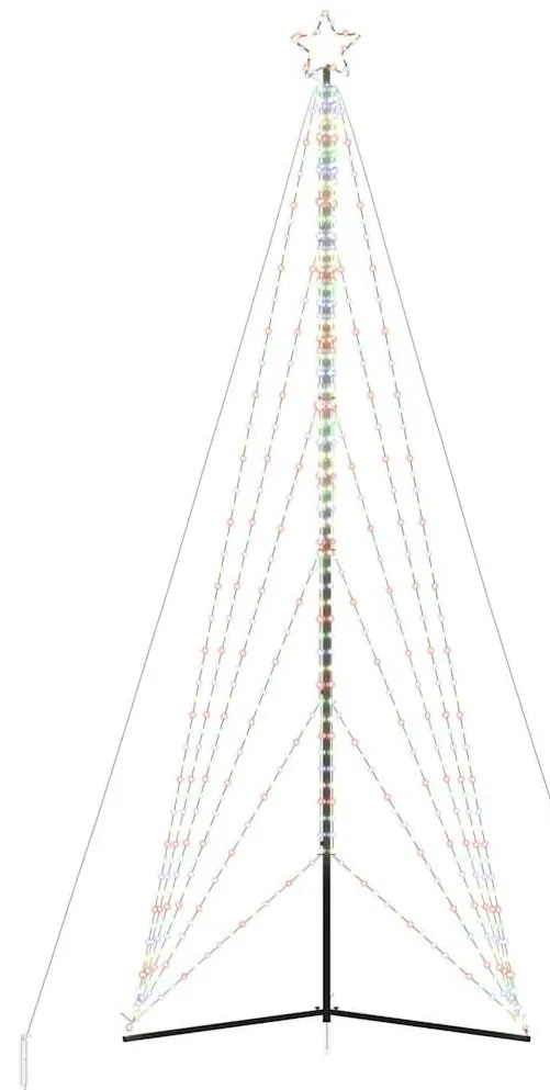 színes LED karácsonyfa 861 LED 478 cm