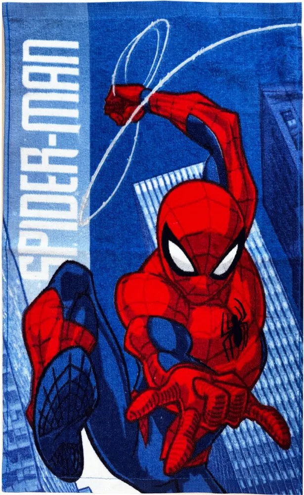 Pókember Jump kéztörlő, arctörlő, törölköző 30x50cm