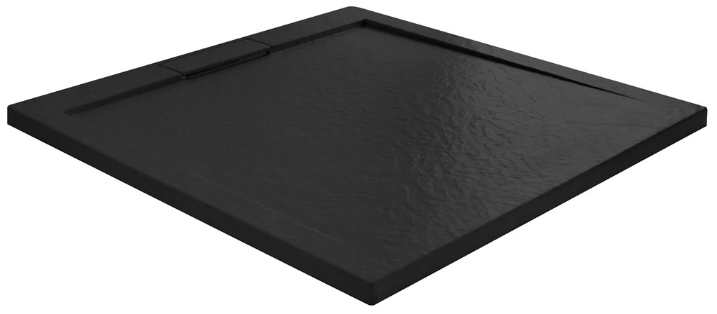 Rea Grand Black, ásványkőből készült zuhanytálca 90x90x3,5 cm, REA-K4595