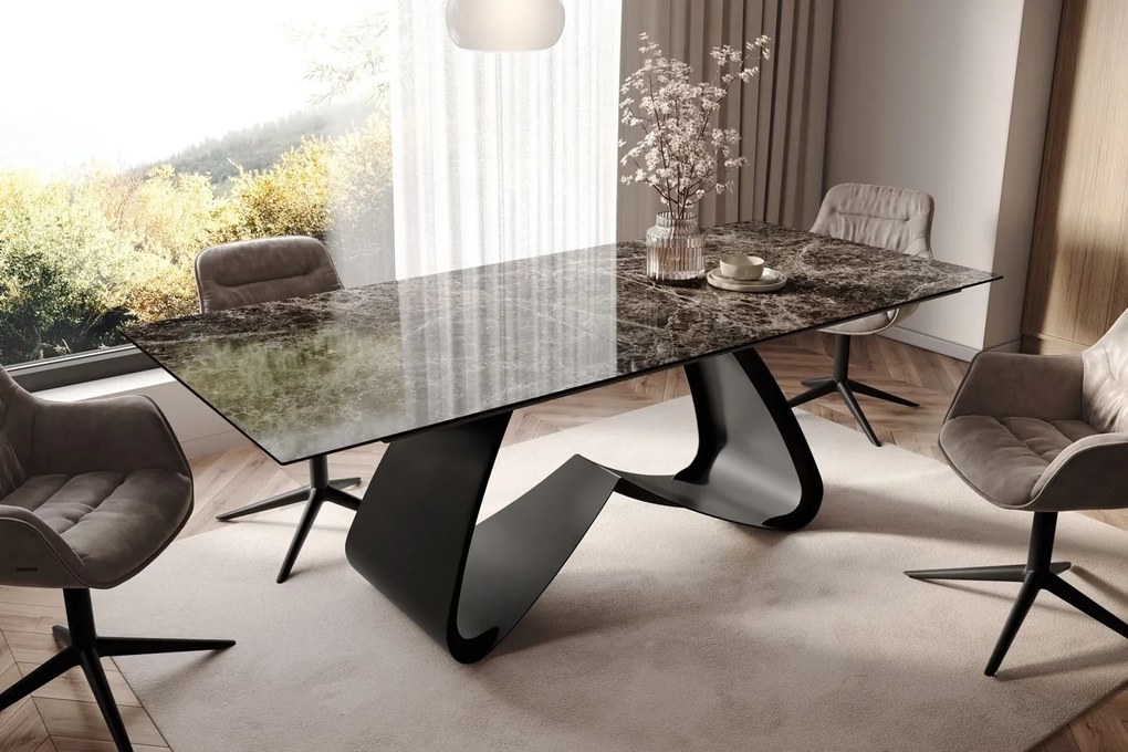 EMPERADOR prémium kerámia étkezőasztal - 180-220cm