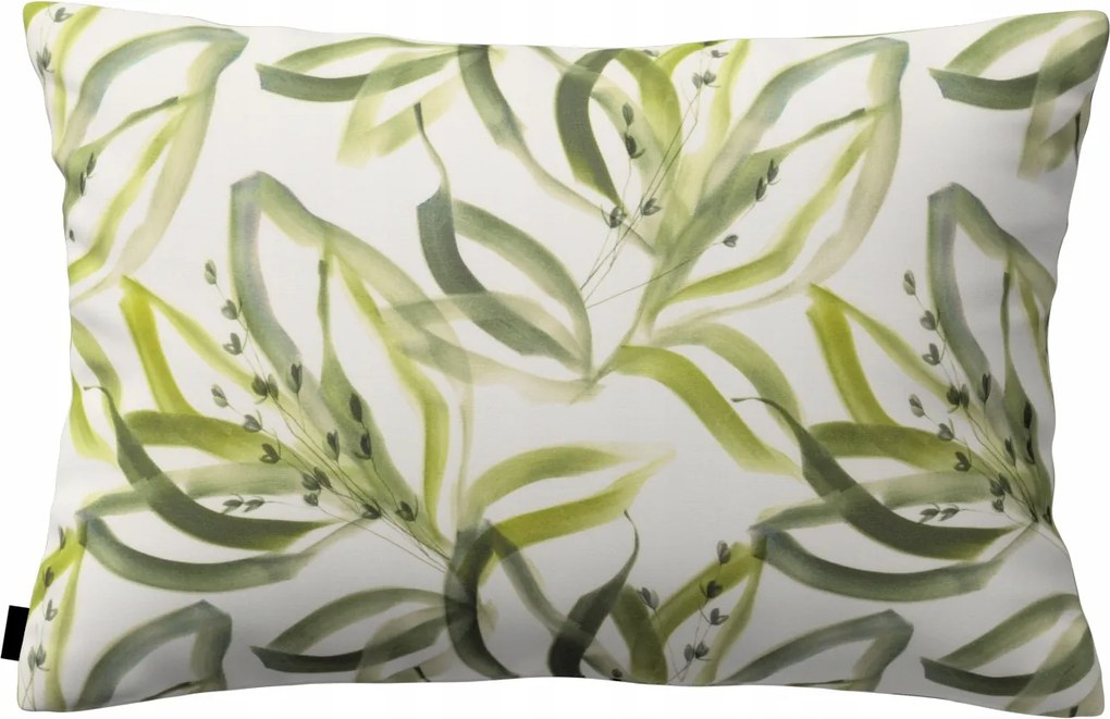 Párnahuzat 47x28 fehér-zöld