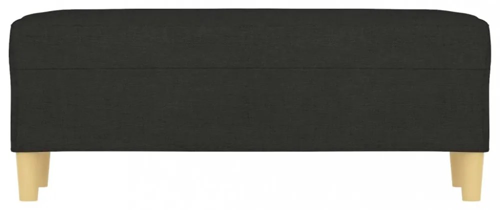 fekete szövet pad 100 x 35 x 41 cm