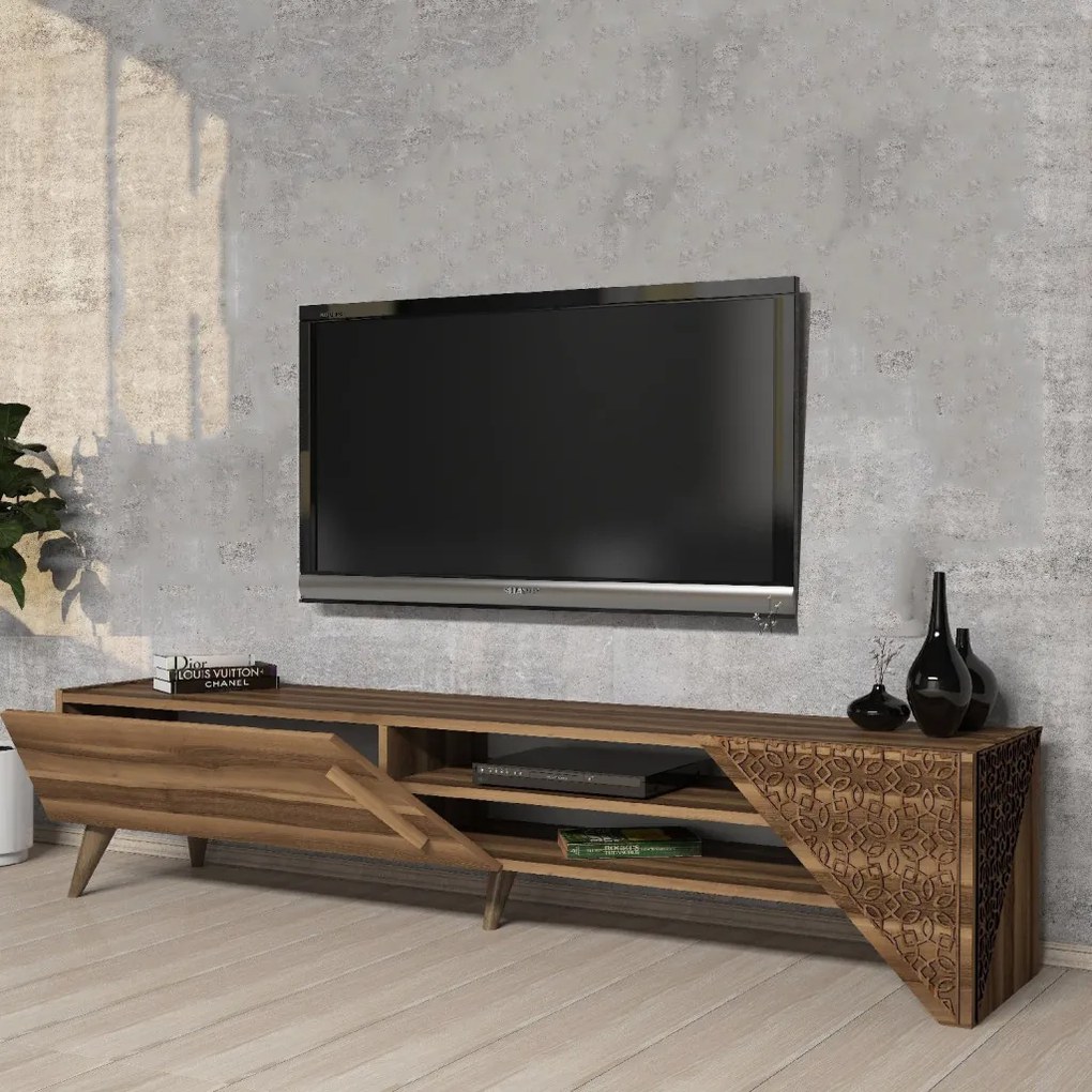 Beril TV-állvány, dió, 180 cm – TR845HCT5499