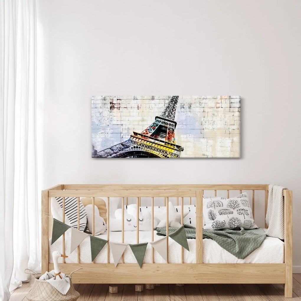 Kép - Az Eiffel-torony digitális művészete (120x50 cm)