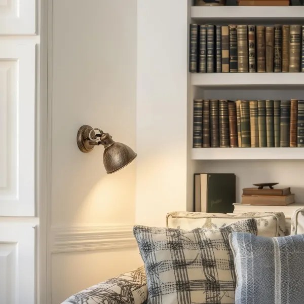 Brilagi - Fali spotlámpa TECHNO 1xE27/60W/230V bronz/patinás