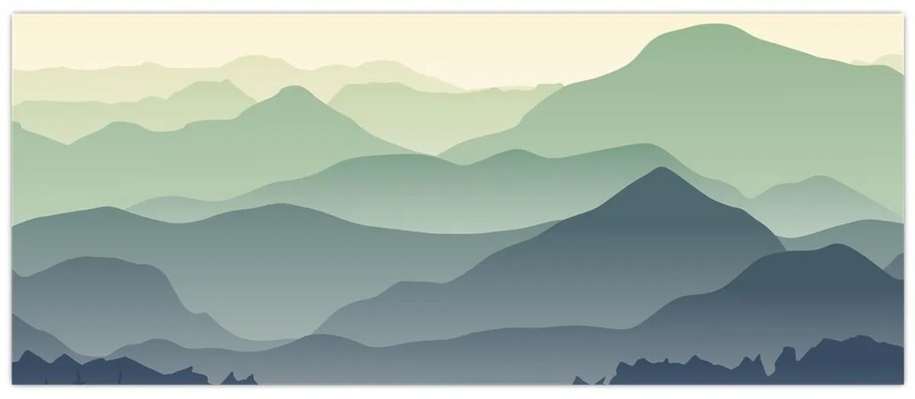 Kép - Forest Mountain (120x50 cm)