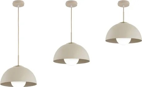 Brilagi - Kábeles függeszték COSMO 1xE27/60W/230V Ø 30 cm bézs/arany