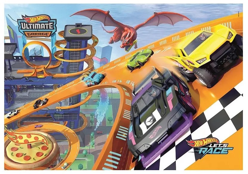 Hot Wheels Ultimate Dragon 104 db-os puzzle Clementoni