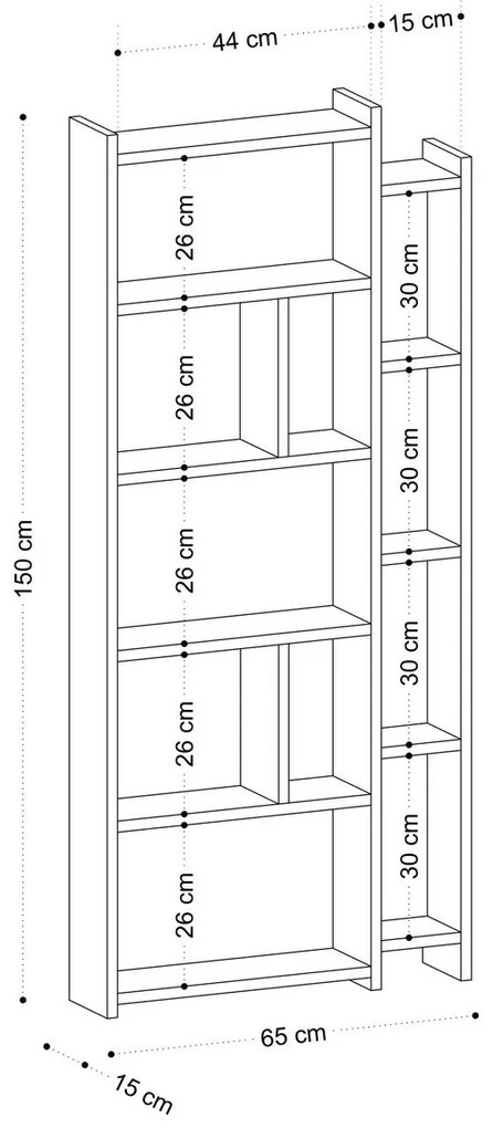 Nina White könyvespolc