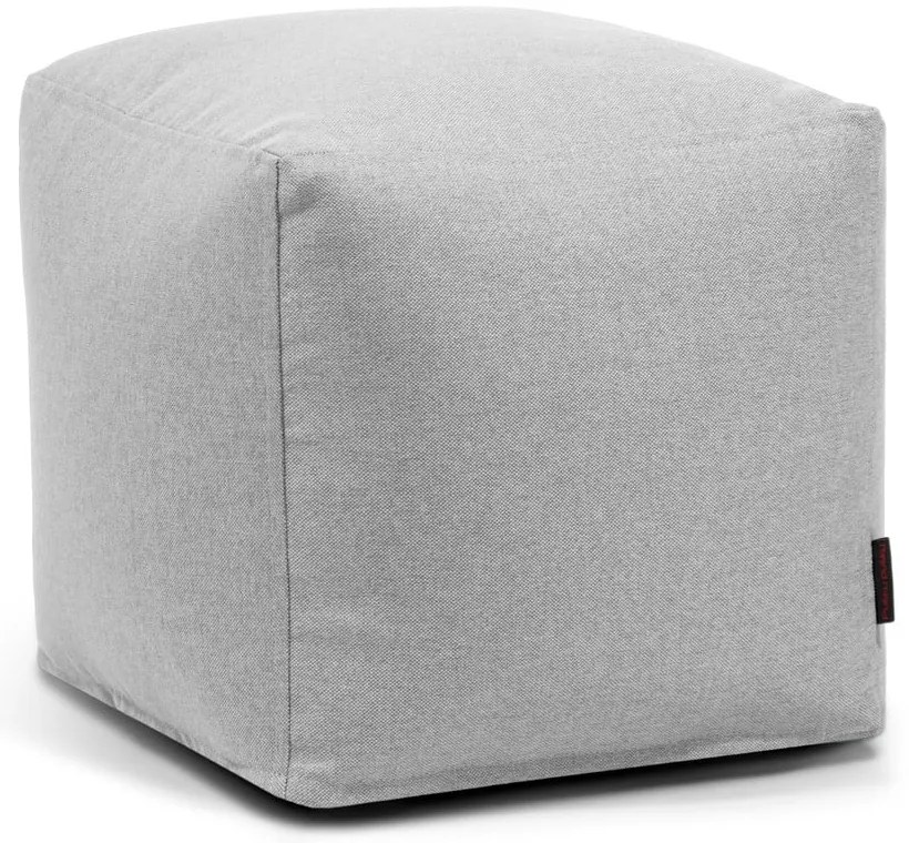 Világosszürke babzsákfotel Up! MooG – SLOWDOWN