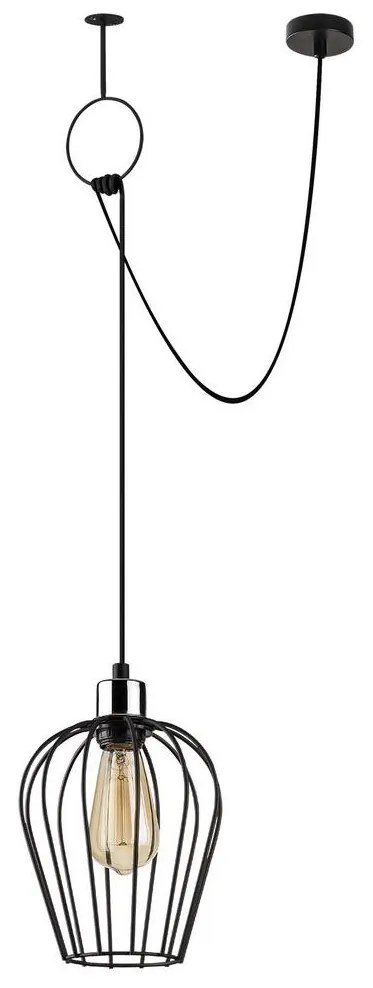 Csillár zsinóron TEL 1xE27/40W/230V