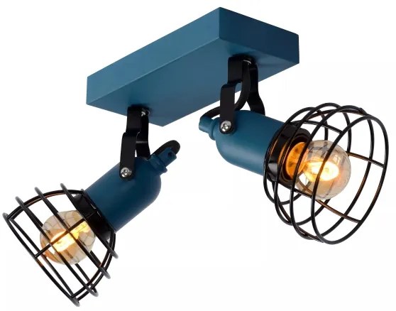 Lucide 08927/02/35 - Spotlámpa POLA 2xE27/60W/230V kék