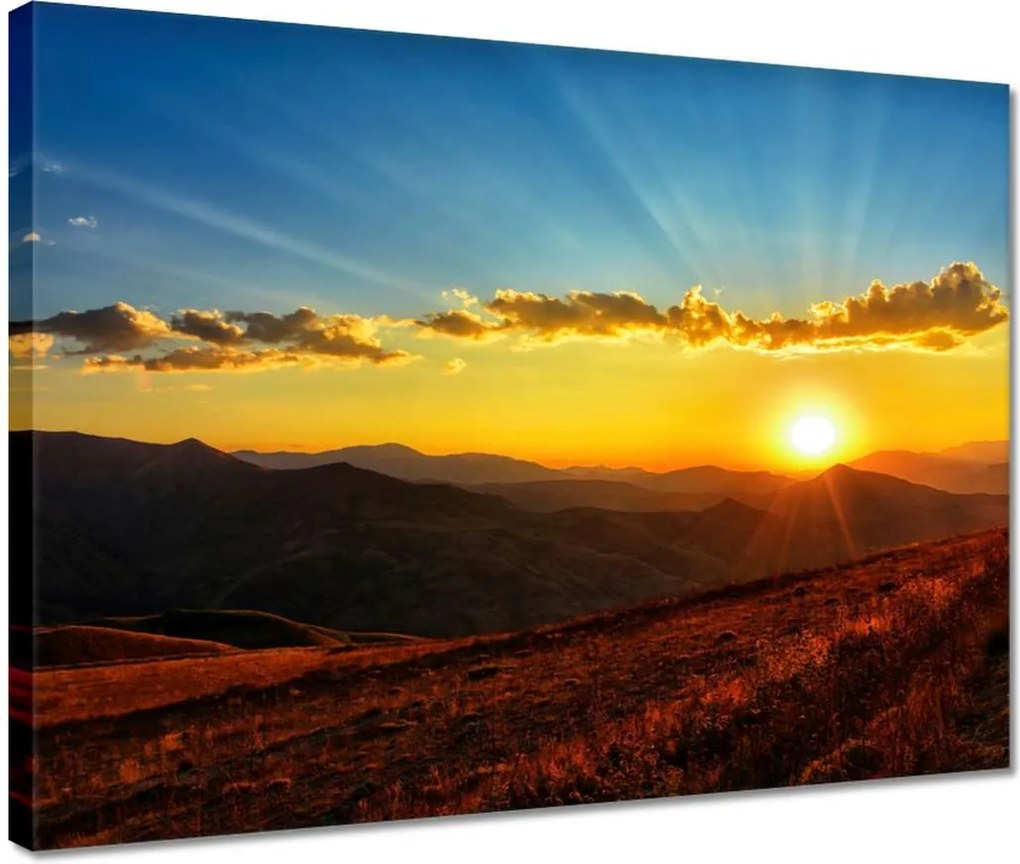 Vászonkép 40x30 Gyönyörű naplemente