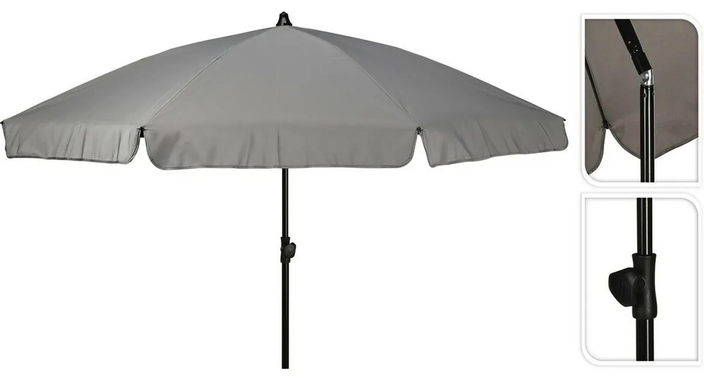 Parasol Napernyő, dönthető, 185 cm átmérőjű, szürke