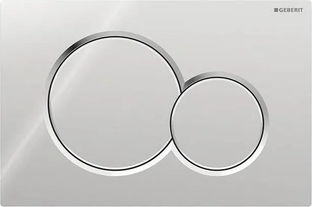 Geberit 115.770.21.5 - Sigma01 Round öblítőnyomólap 24,6x16,4 cm fényes króm