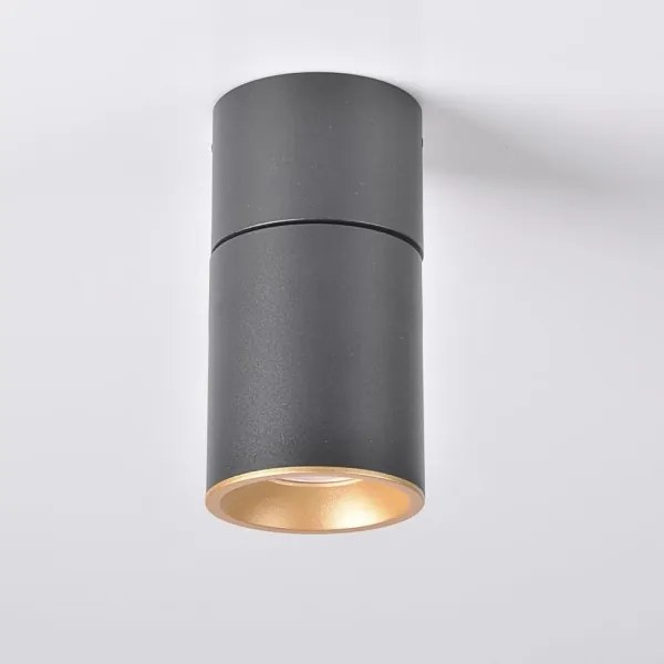 Spotlámpa NIXA 1xGU10/10W/230V fekete/arany