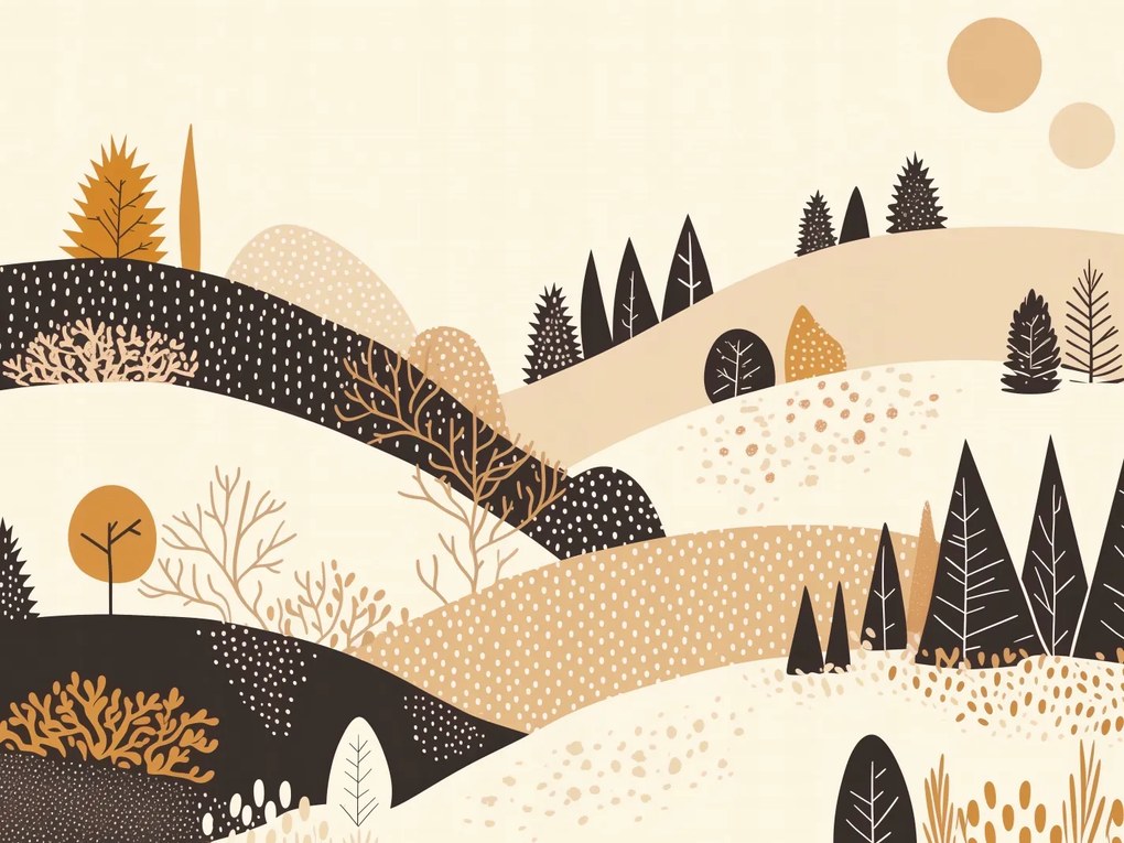 Poszter 100x75cm Ősz a hegyekben