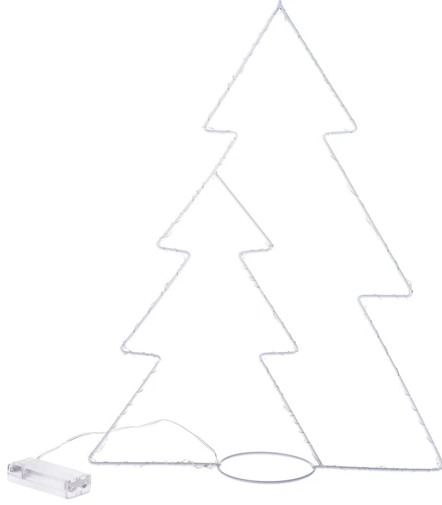 Fák karácsonyi világító dekoráció, 45 x 33 cm, 25LED