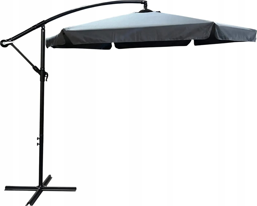 Kerti Napernyő Terasz Ón Sötétszürke Akd