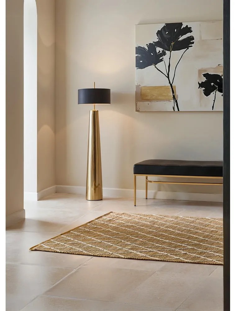 Natúr színű kézi szövésű juta szőnyeg 200x300 cm Kunu – Hanse Home