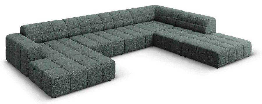 Türkiz sarokkanapé (jobb oldali-U alakú) Chicago – Cosmopolitan Design
