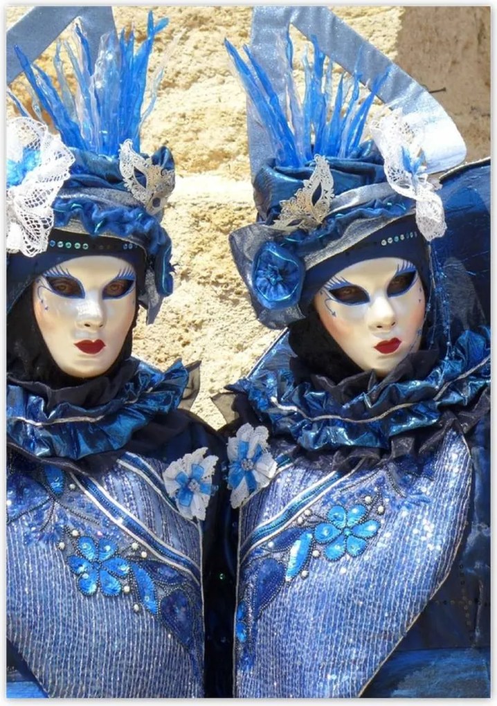 Poszterek 70x100 Velence farsangi maszkok