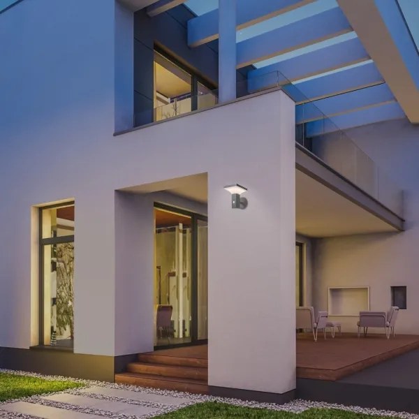 Rabalux 77044 - GELEEN LED 4W 230V IP44 fekete napelemes fali lámpa