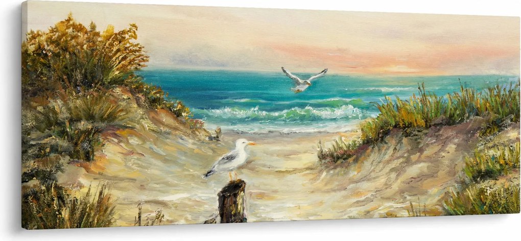 Kép - homokos tengerpart (120x50 cm)
