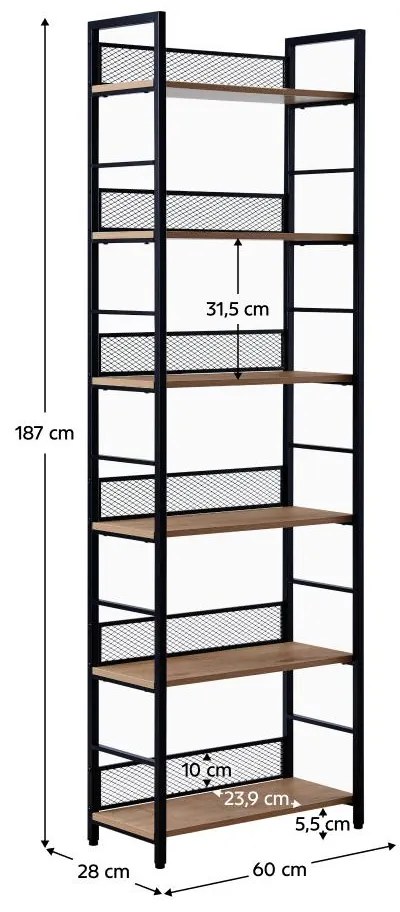 Regál Kuomintang 3 (tölgy + fekete). 1116366