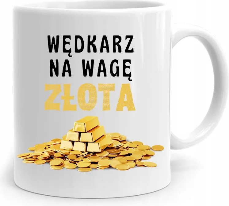 Horgász Ajándék Bögre Horgász Mérleg Arany Nyomtatott Fényképpel