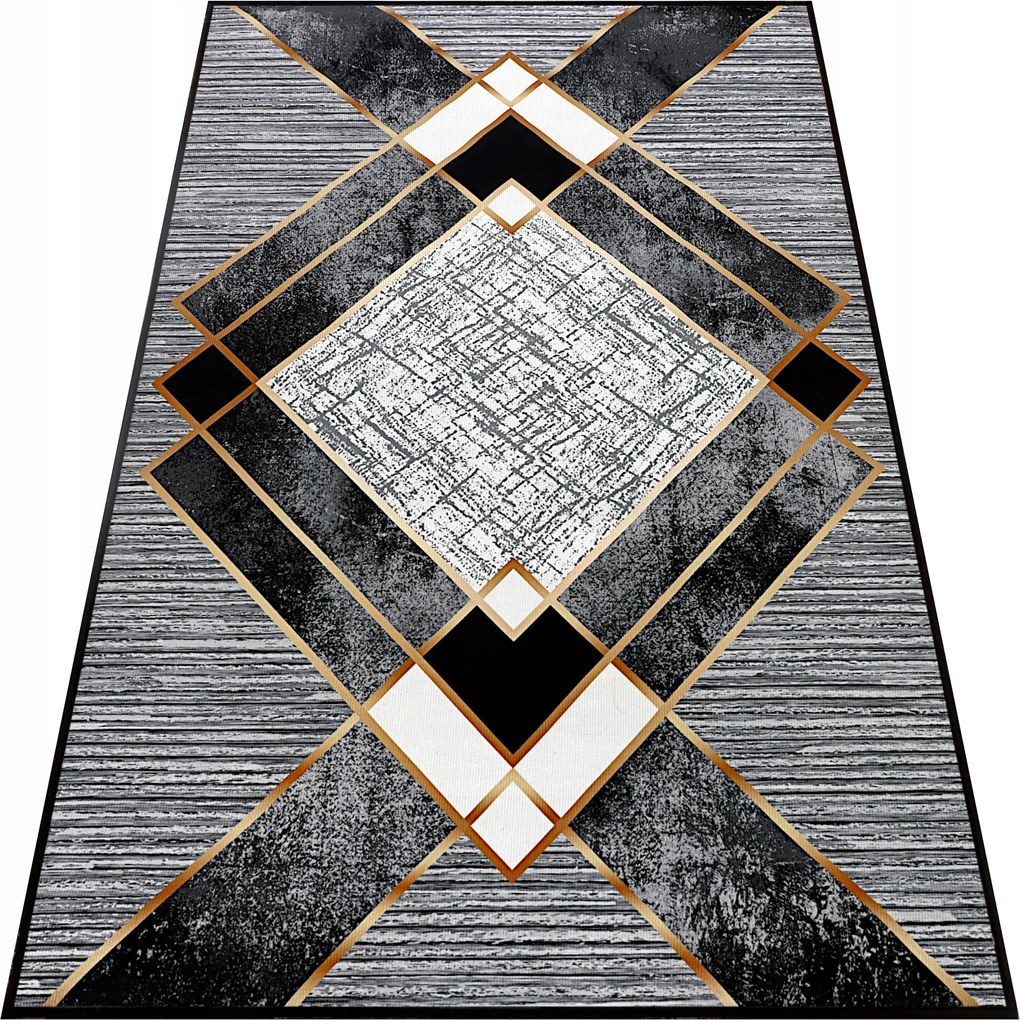 Konyhaszőnyeg 80x160 Nappaliba Modern Szürke Színes Szőnyeg Szobába