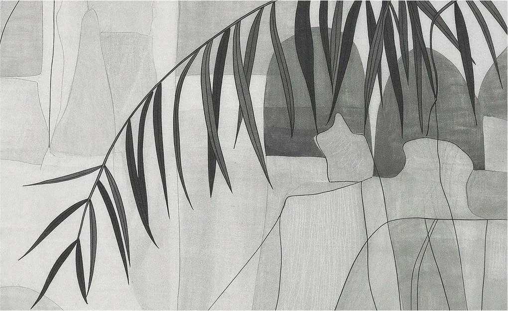 Fotótapéta Flizelin az Otthon szobájába 3D Absztrakt pálma 416x254 Ragasztó