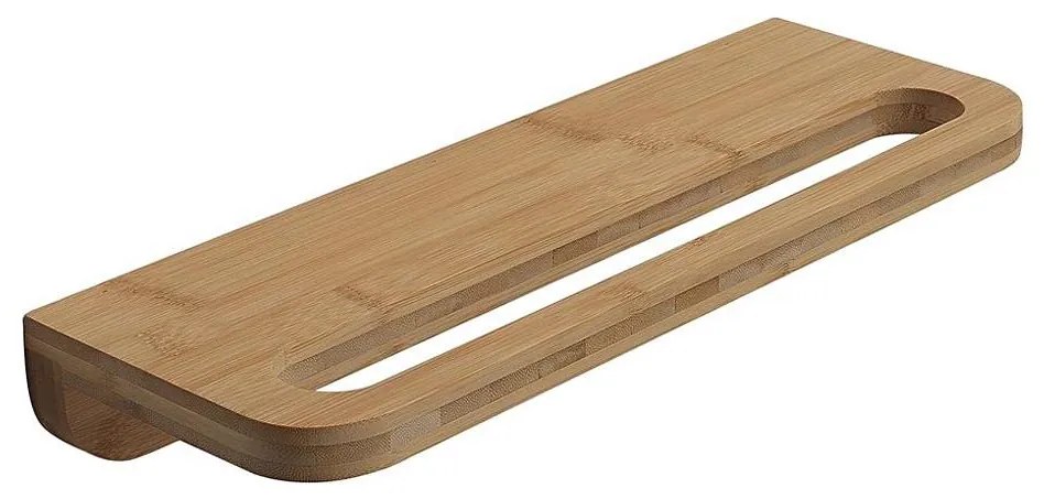 Gedy - Fali polc törölközőtartóval HIMALAYA 14,5x40 cm bambusz