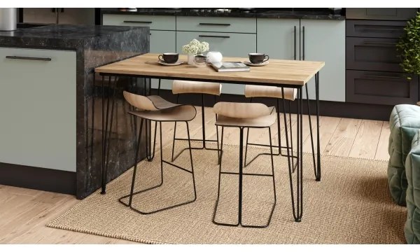 HALIJA étkezőasztal, craft tölgy dekorral