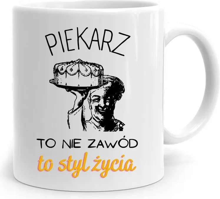 Ajándék Bögre Péknek A Pék Egy Életstílus, fényképes nyomtatással