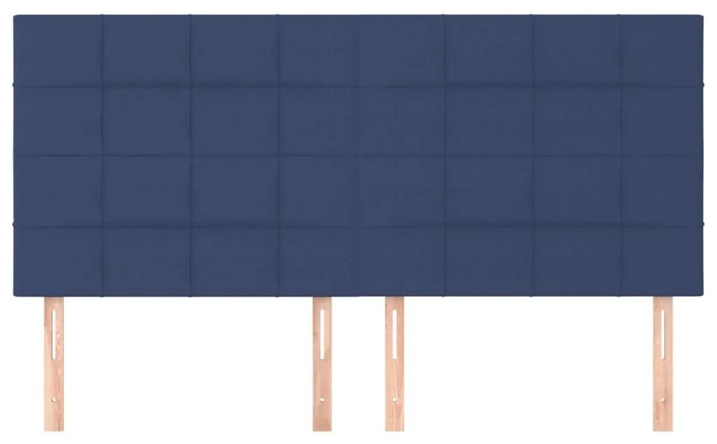 4 db kék szövet fejtámla 90x5x78/88 cm