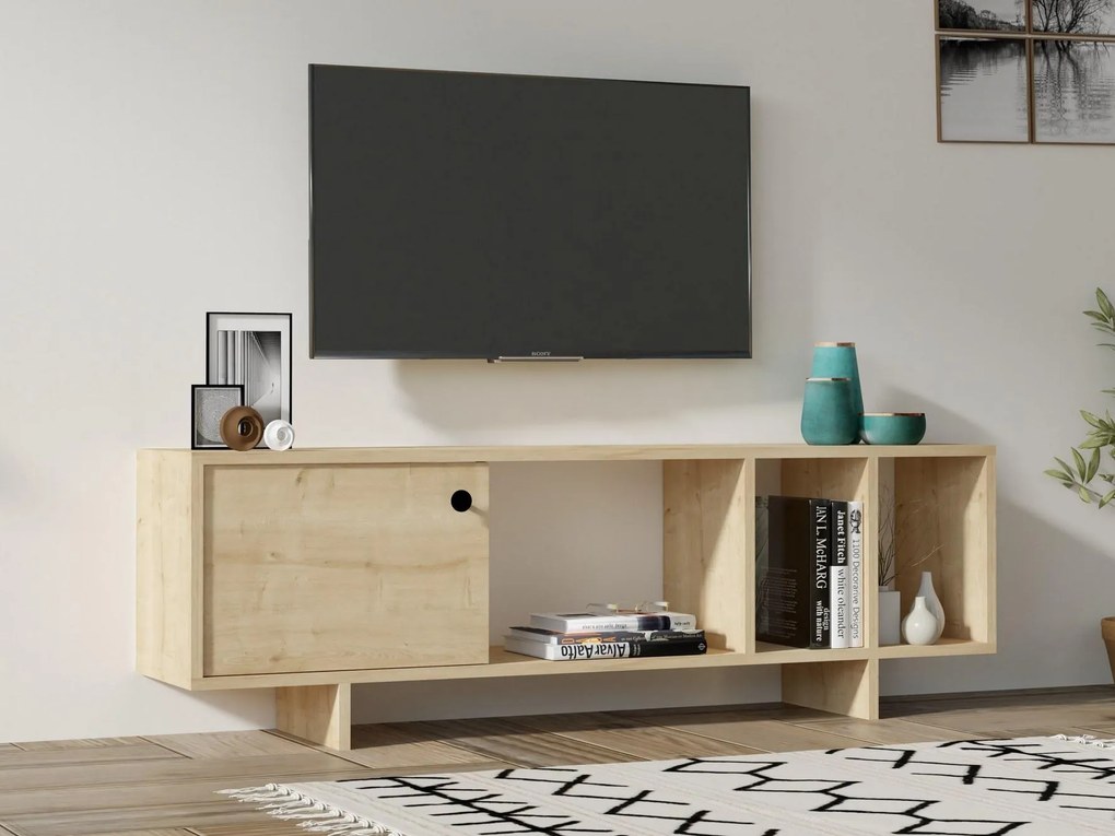 TV asztal/szekrény Nipuvo (tölgy) . Akció -18%. 1095549