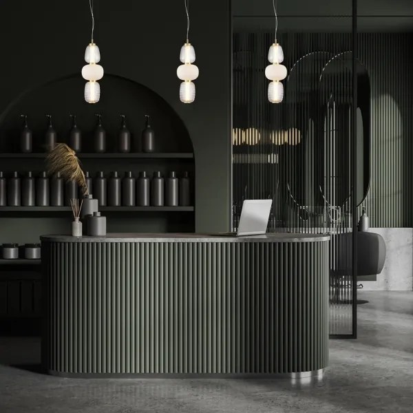 LED Csillár zsinóron CARO LED/28W/230V arany