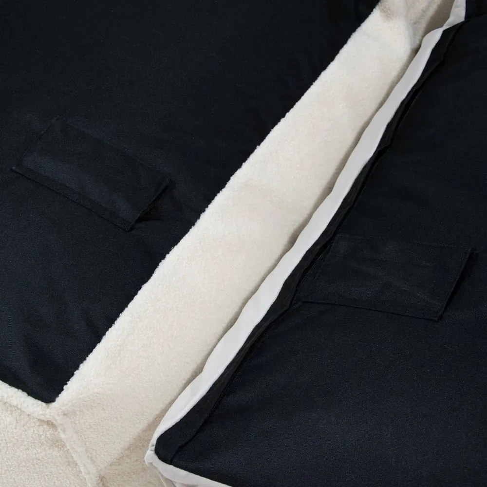 Krémszínű buklé babzsákfotel Mass – SLOWDOWN