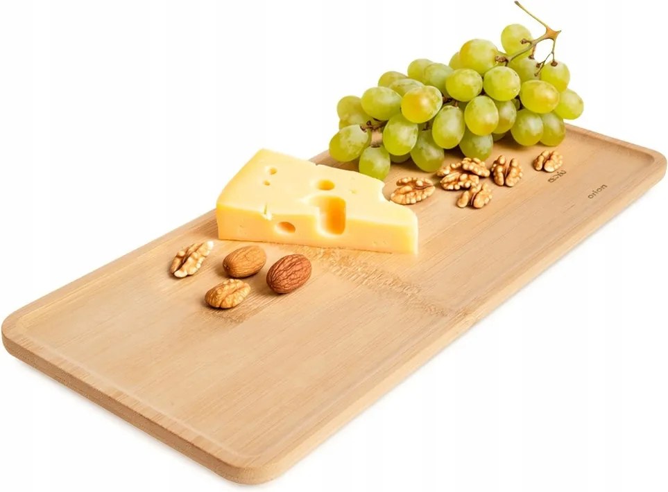 Tányér Bambusz snack tálca tálaló előétel 35x15 cm