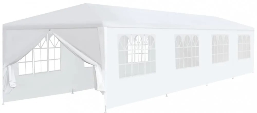 fehér kerti pavilon 3 x 12 m